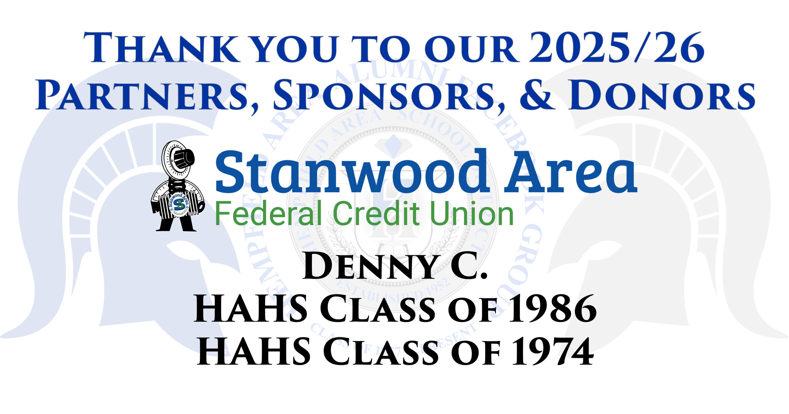 Thank you to the Hempfield Area Alumni Group 2025–26 partners, sponsors, and donors