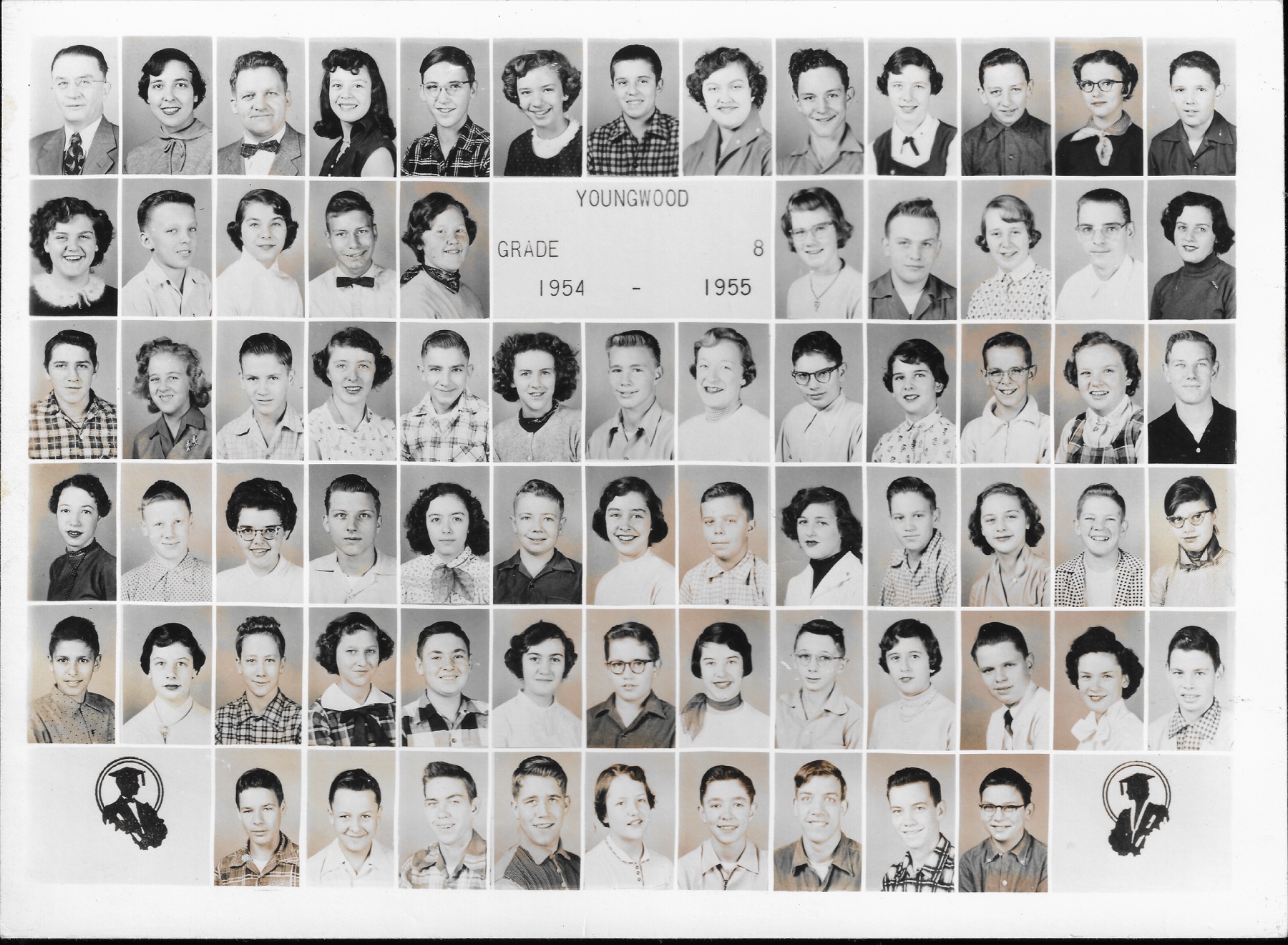 1955 Youngwood Grade 8 Class Photo