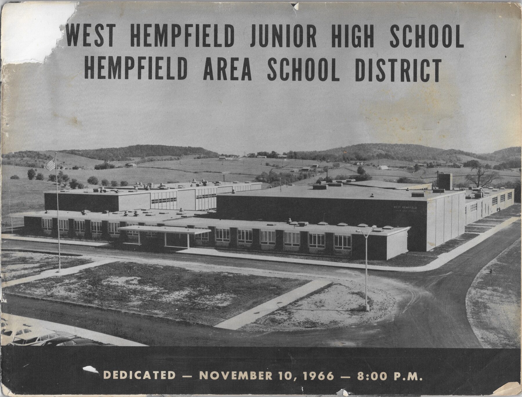 1966 West Hempfield Jr. High Dedication Program