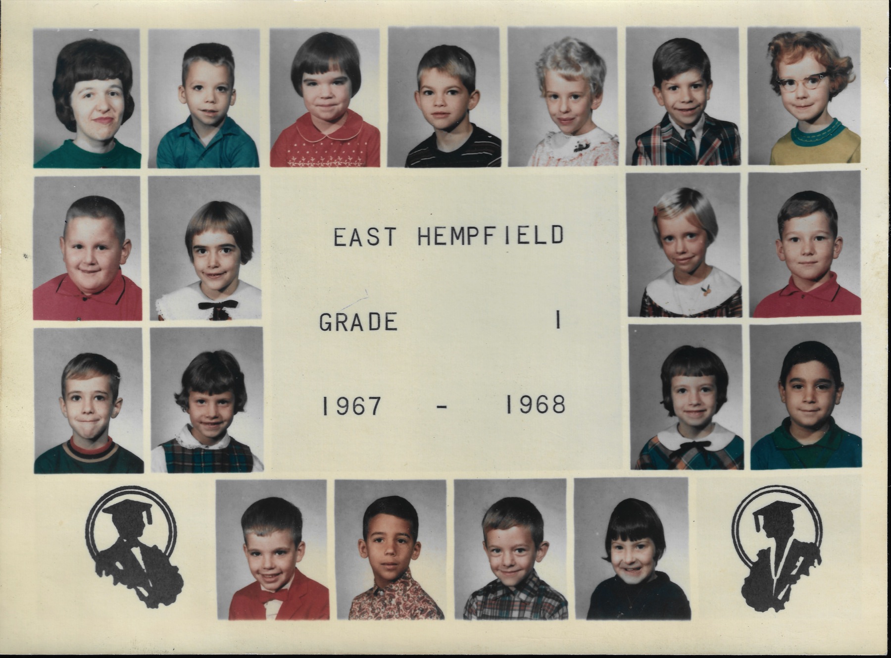 1968 East Hempfield Elementary Grade 1 Miss Cope Class Photo