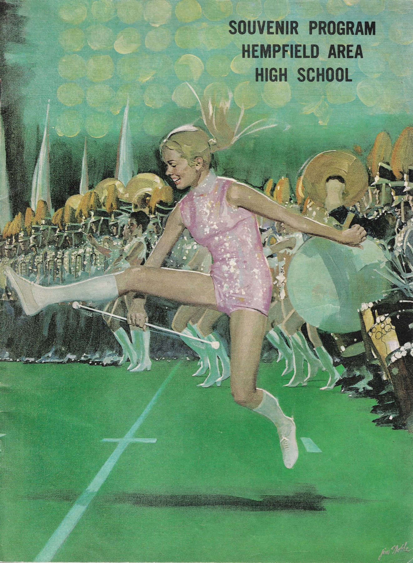 1973 Football Program
