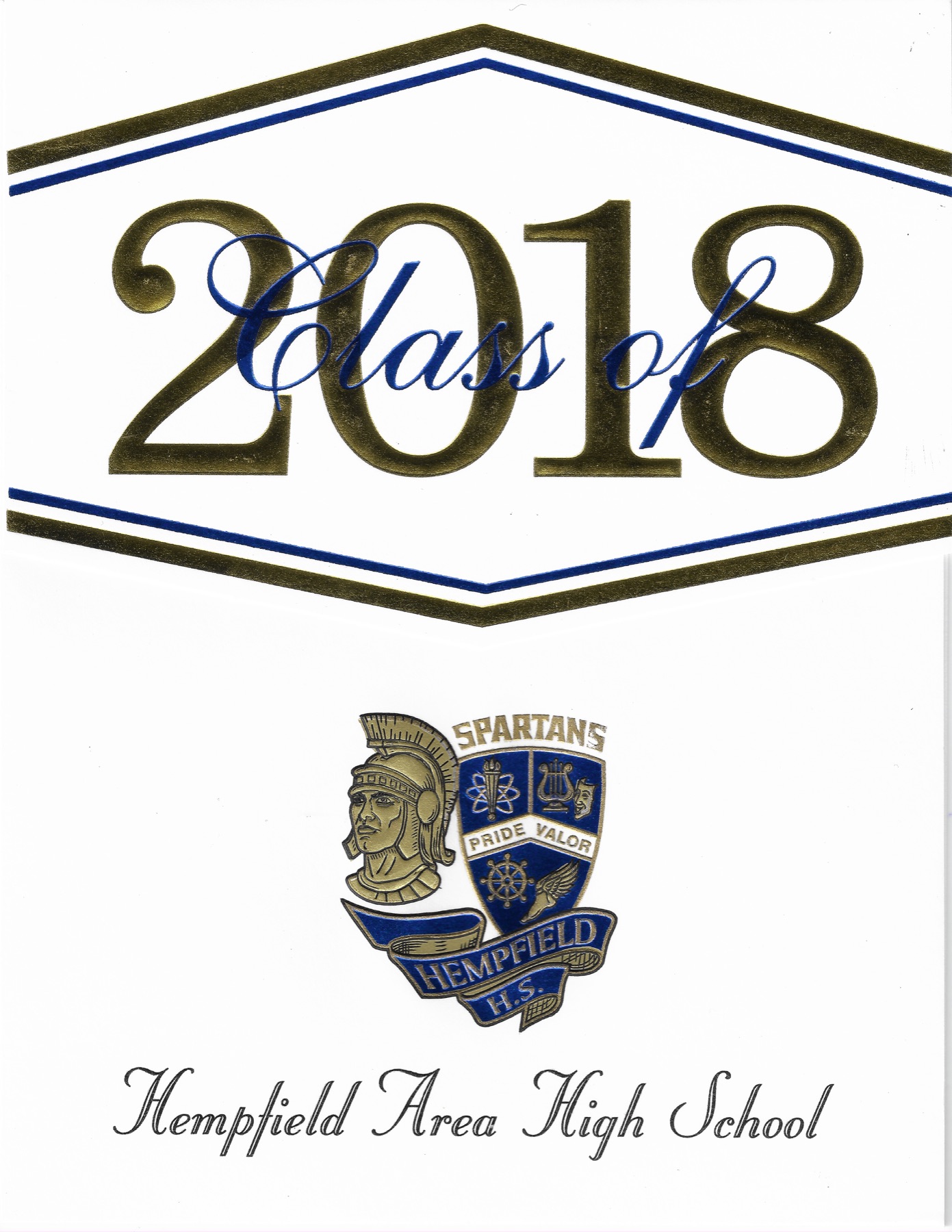 2018 HAHS Graduation Announcement