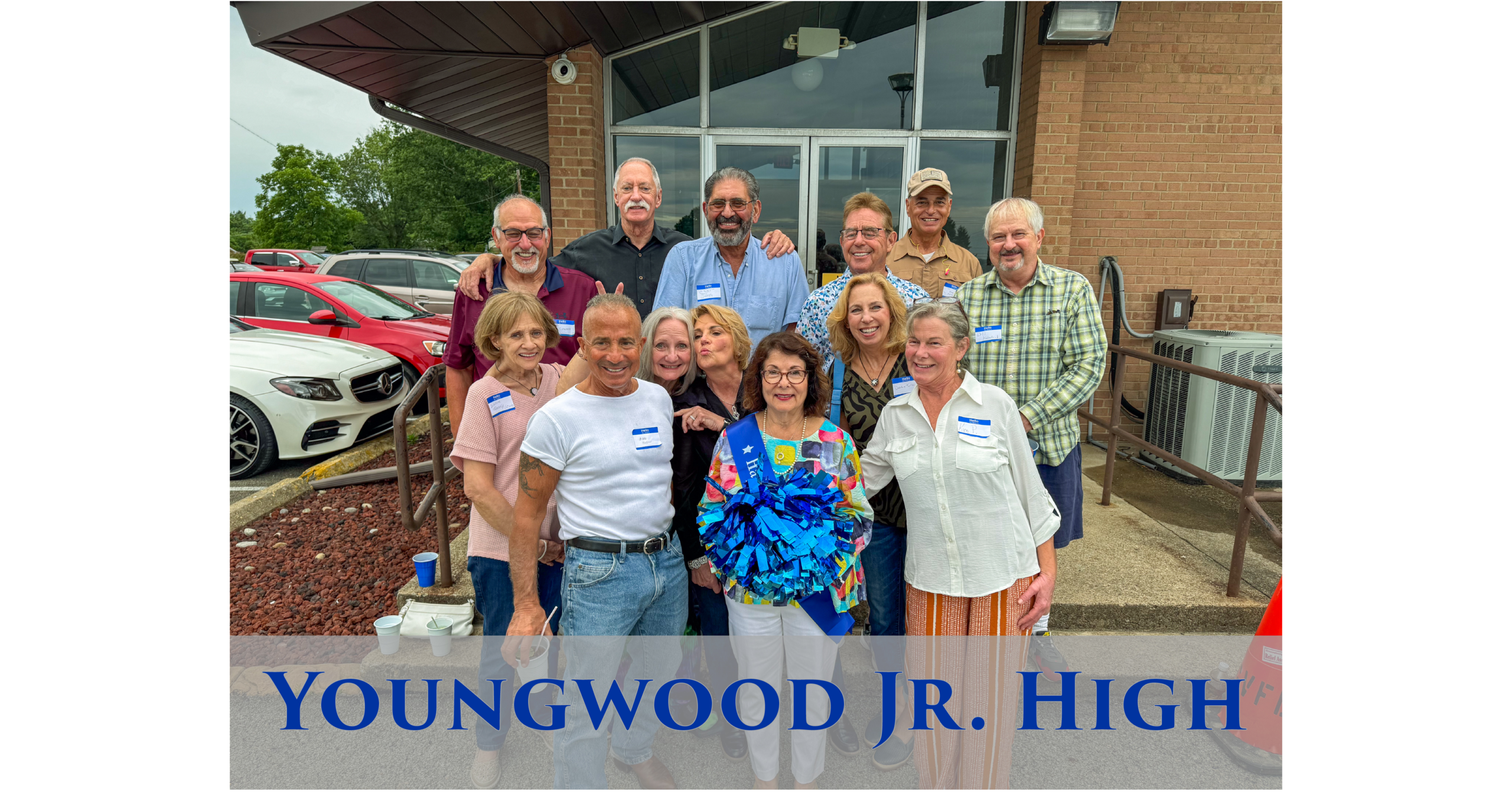 Youngwood Junior High group at the Class of 1974 birthday party
