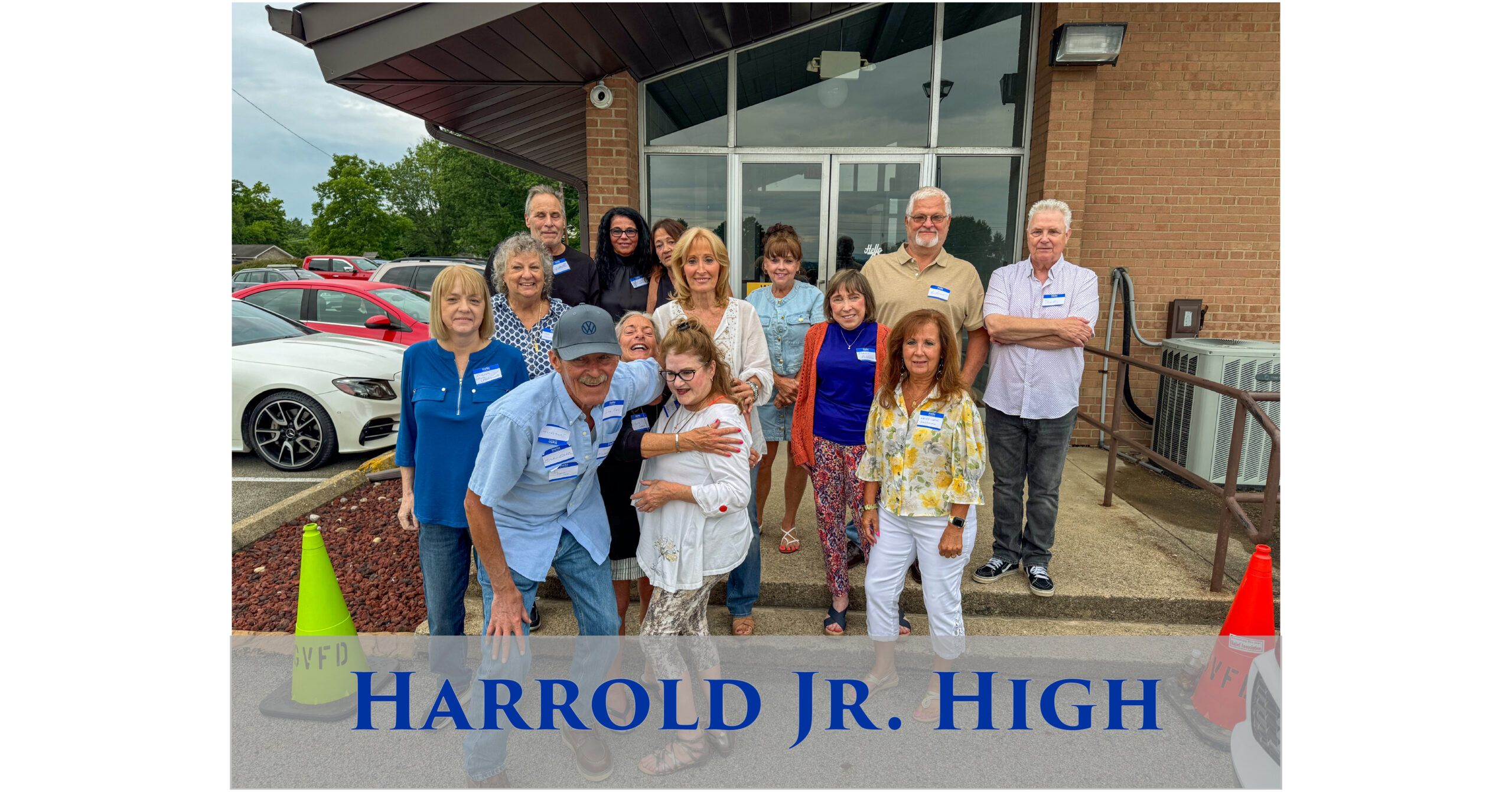 Harrold Junior High group at the Class of 1974 birthday party