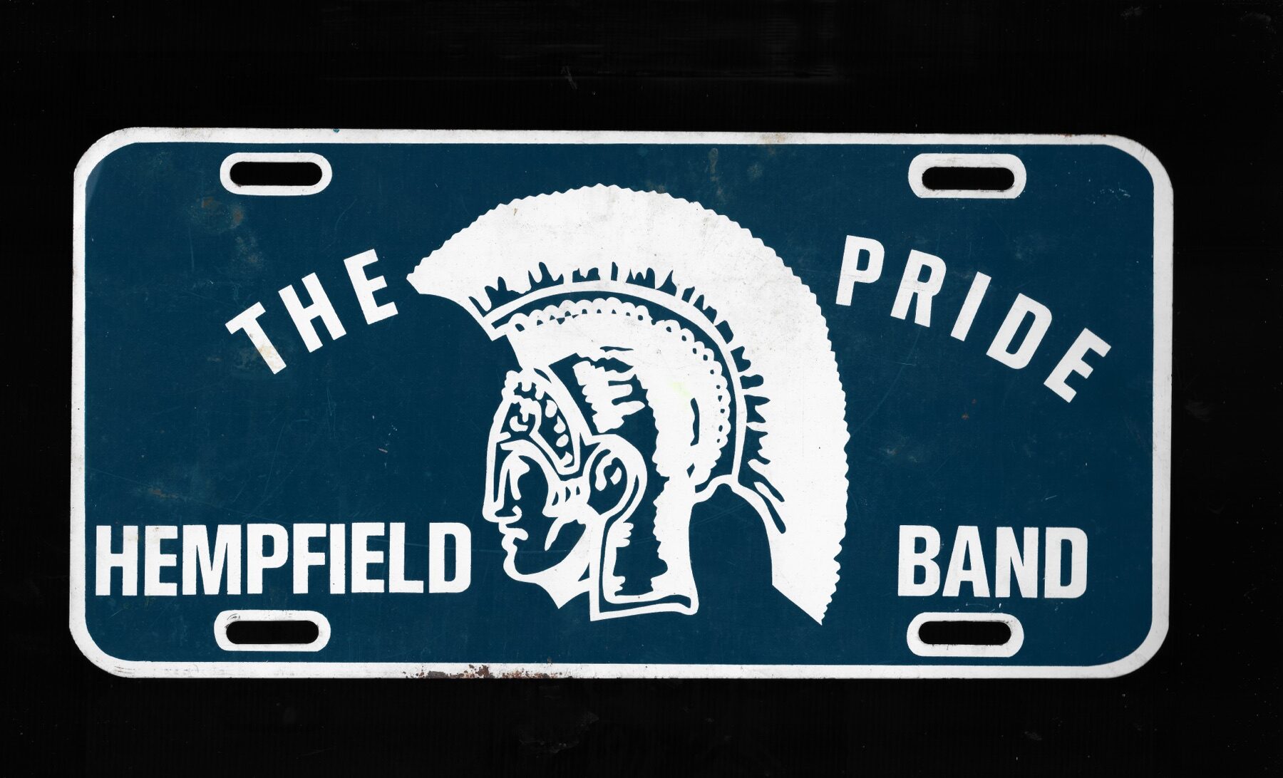 Vintage Spartan Pride License Plate